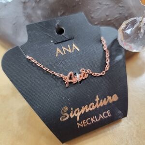 ANA Personalized Name Necklace In Rose Gold